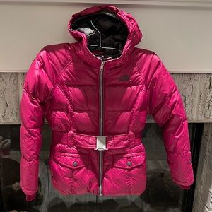 The North Face 550 down coat w belt